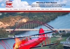 Austin Biplane Website Screenshot